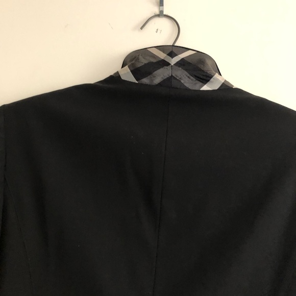 Burberry London Wool Blazer Fitted Black US 8 - Picture 8 of 11